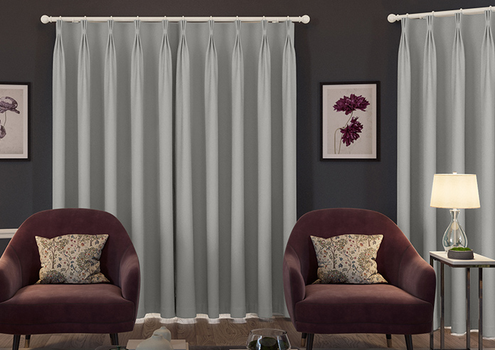 Menton, Stone Grey - Made to Measure Curtains - Image 7